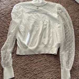 Forever 21 blouse with sheer